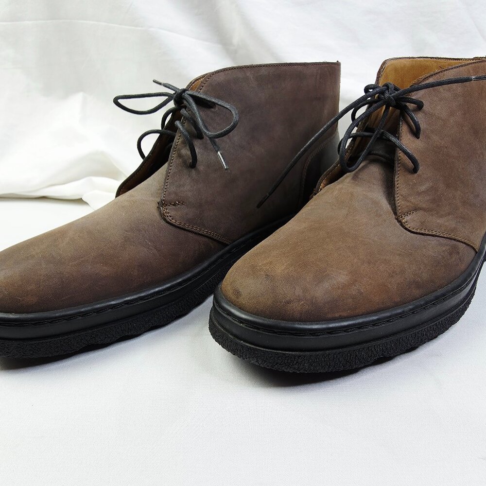 Cole Haan Size 8.5D Brown Leather Mens Chukka Ankle Lace Up Boots